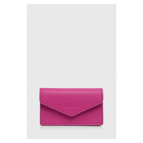 Peněženka HUGO růžová barva, 50512050 Hugo Boss