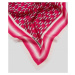 Šátek karl lagerfeld k/monogram frame scarf růžová