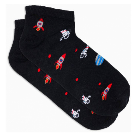 Buďchlap Veselé černé ponožky Vesmír U177