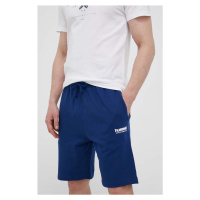 Kraťasy Hummel hmlLGC GABE SWEATSHORTS pánské, tmavomodrá barva, melanžové, 218997