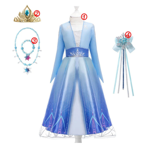 Dívčí princeznové šaty Frozen