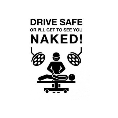 Jezdi bezpečně nebo tě uvidím nahého (Hana-creative) - Sailor dámské triko