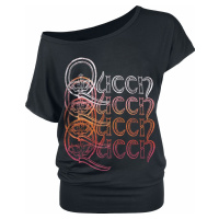 Queen Repeat Logo Dámské tričko černá
