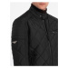 Černá pánská prošívaná bunda Ombre Clothing BIKER