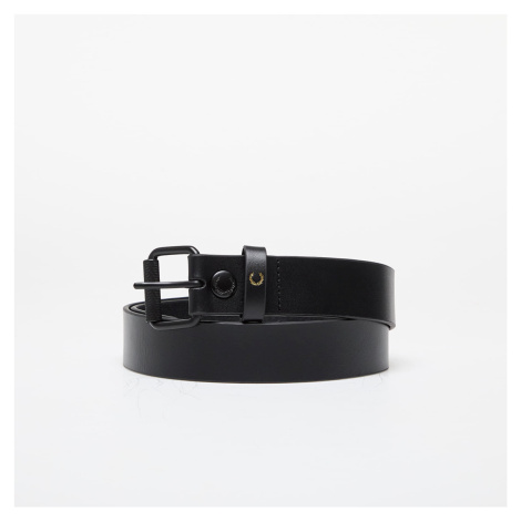 FRED PERRY Burnished Leather Belt Black