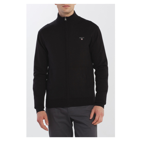 SVETR GANT COTTON WOOL ZIP CARDIGAN