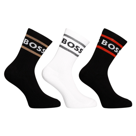 3PACK ponožky BOSS vysoké vícebarevné (50469371 968) Hugo Boss