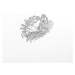 Éternelle Brož s perlou a zirkony Floresa B8049-XH0173B Stříbrná