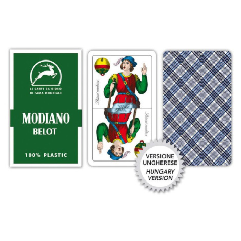 Sedmové karty Modiano Belot, 100% plastové