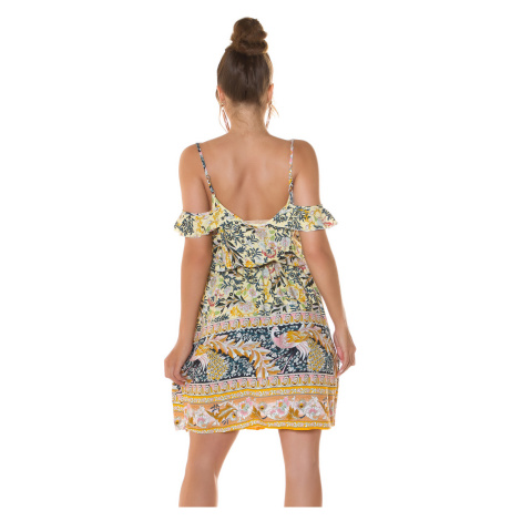 Trendy off-shoulder Minidress with print