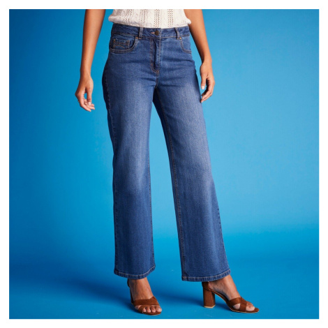 Široké strečové džíny pro postavu méně než 165 cm Blancheporte