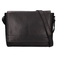 Sendi Design Kožená taška přes rameno ORION černá