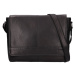 Sendi Design Kožená taška přes rameno ORION černá