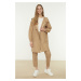 Trendyol Brown Hooded Pocket Detailed Woven Trench Coat