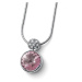 Oliver Weber Oslnivý náhrdelník s růžovým krystalem Wake 12267 319