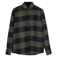 Trendyol Khaki Regular Fit Winter Plaid Lumberjack Shirt