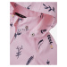Růžová holčičí vzorovaná voděodolná lehká bunda s kapucí Reima Lammala