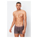 Trendyol 5-Pack Brown Minimal Printed Cotton Boxer