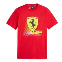 Puma FERRARI RACE TEE Pánské triko, červená, velikost