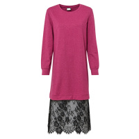 Bonprix RAINBOW mikinové šaty s krajkou Barva: Růžová, Mezinárodní