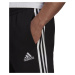 Kalhoty adidas ESSENTIALS FLEECE TAPERED CUFF 3-STRIPES Černá