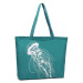 Miss Lulu Opětovně použitelná plátěná nákupní taška - zelená - 20L