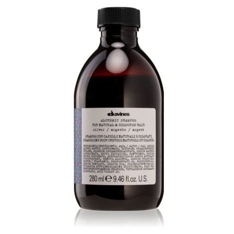 Davines Alchemic Shampoo Silver vyživující šampon pro zvýraznění barvy vlasů 280 ml