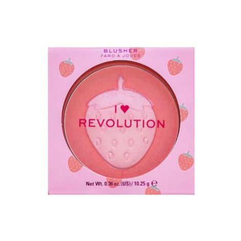 I Heart Revolution Fruity Blusher pudrová tvářenka Strawberry 10,25 g