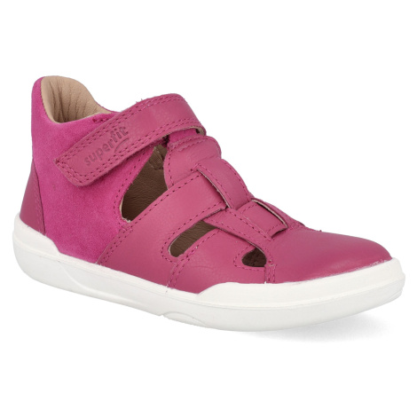 Barefoot dětské sandály Superfit - Superfree Pink růžové