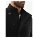 Černý pánský kabát Ombre Clothing C501