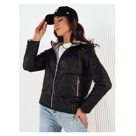 Černá oboustranná dámská bunda DStreet