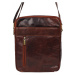 Sendi Design Pánská kožená taška přes rameno DANDY hnědá melír