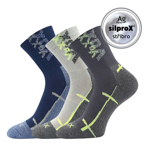 Chlapecké ponožky VoXX - Wallík kluk, tmavě modrá, šedá Barva: Mix barev