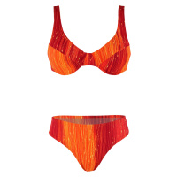 Delory dámské dvoudílné plavky bez výztuže oranžová