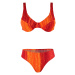 Delory dámské dvoudílné plavky bez výztuže oranžová