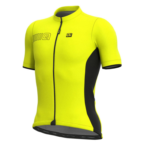 ALÉ Cyklistický dres s krátkým rukávem - SOLID COLOR BLOCK - žlutá