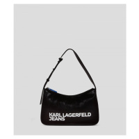 Kabelka karl lagerfeld jeans essential logo baguette černá