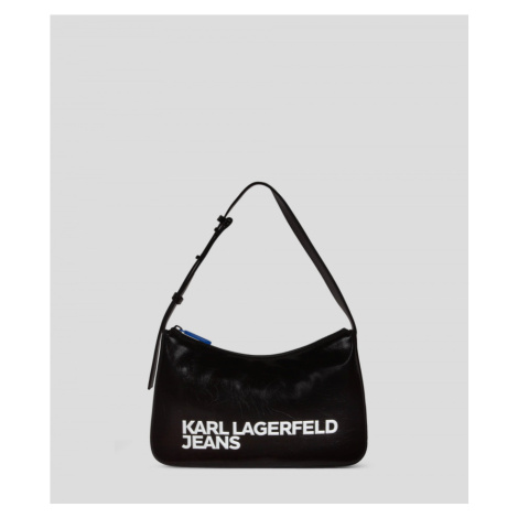 Kabelka karl lagerfeld jeans essential logo baguette černá