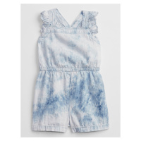 GAP Dětský overal tie-dye denim romper - Holky