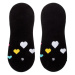 Neviditelné ponožky Feetee Hearts black Fusakle
