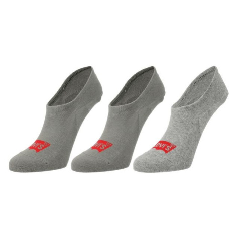 Levi's&reg; FOOTIE HIGH RISE BATWING LOGO 3P Ponožky, šedá, velikost
