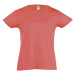 SOĽS Cherry Dívčí triko s krátkým rukávem SL11981 Coral