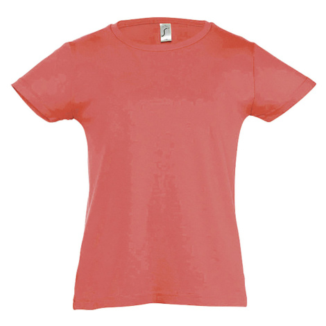 SOĽS Cherry Dívčí triko s krátkým rukávem SL11981 Coral SOL'S