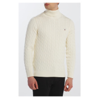 ROLÁK GANT COTTON CABLE TURTLE NECK bílá