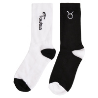 Zodiac Ponožky 2-balení černo/bílý taurus