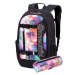 Meatfly Basejumper 6 Backpack, Universe Color, Black