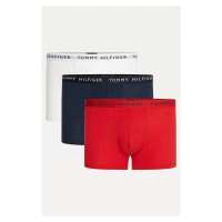 Sada tří pánských boxerek v bílé, modré a červené barvě Tommy Hilfiger Underwear
