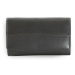 Černá dámská kožená rámová peněženka Khloen Arwel