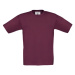 B&amp;C Dětské tričko TK300 Burgundy