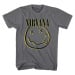 Nirvana Tričko Inverse Happy Face Unisex Charcoal Grey